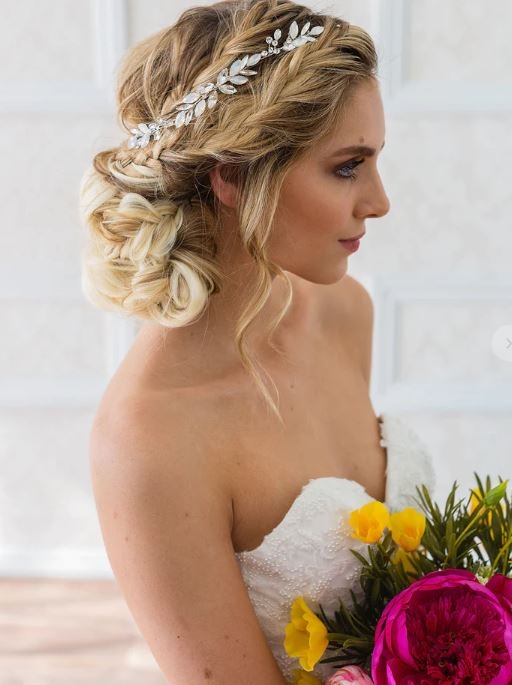 NEW IN BOX $230 Brides & Hairpins Monroe Halo Comb in GOLD MONROE HALO COMB – Brides & Hairpins main image 3