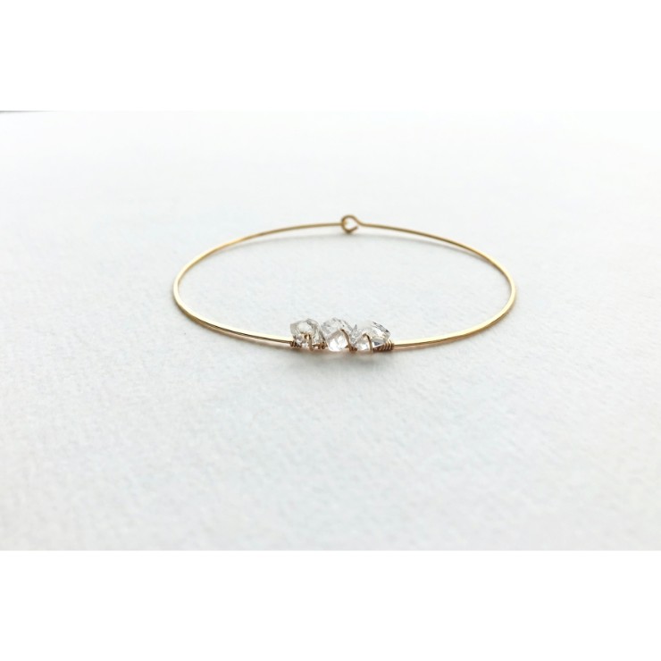 Laura Stark Herkimer Diamond Bracelet #0 default Gold picture