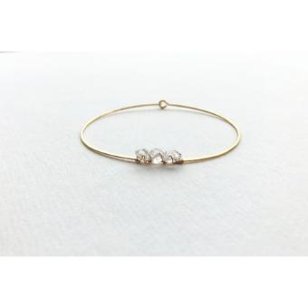 Laura Stark Herkimer Diamond Bracelet #0 default Gold thumbnail