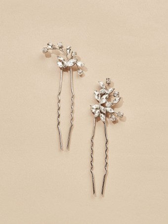 Olive & Piper Hudson Hair Pins #2 default Silver thumbnail