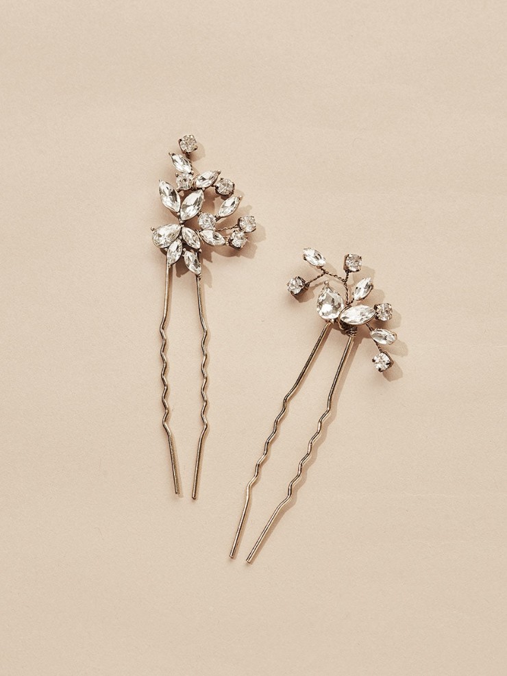 Olive & Piper Hudson Hair Pins #1 Silver picture