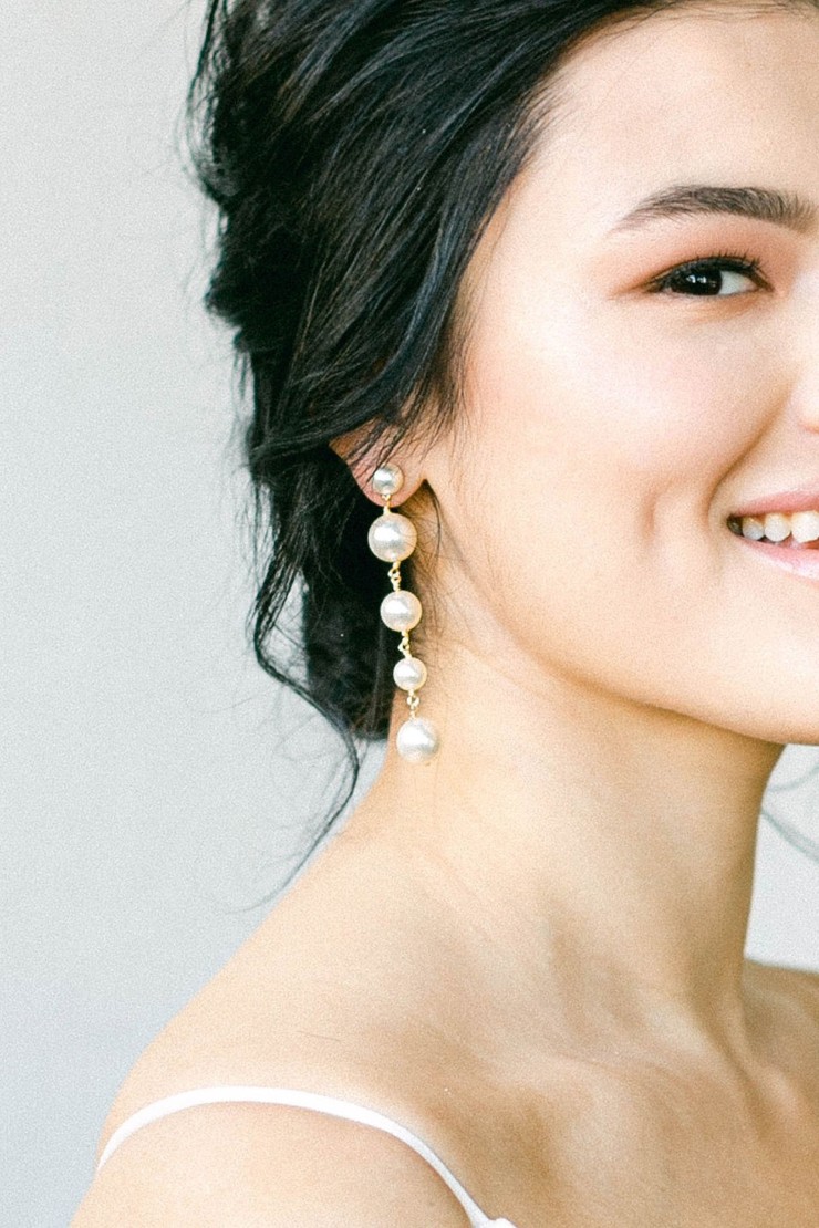 Sara Gabriel Dawson Earrings #0 default Pale Ivory picture