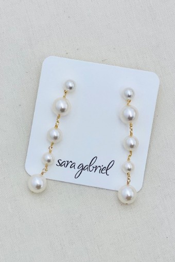 Sara Gabriel Dawson Earrings #1 default Pale Ivory thumbnail