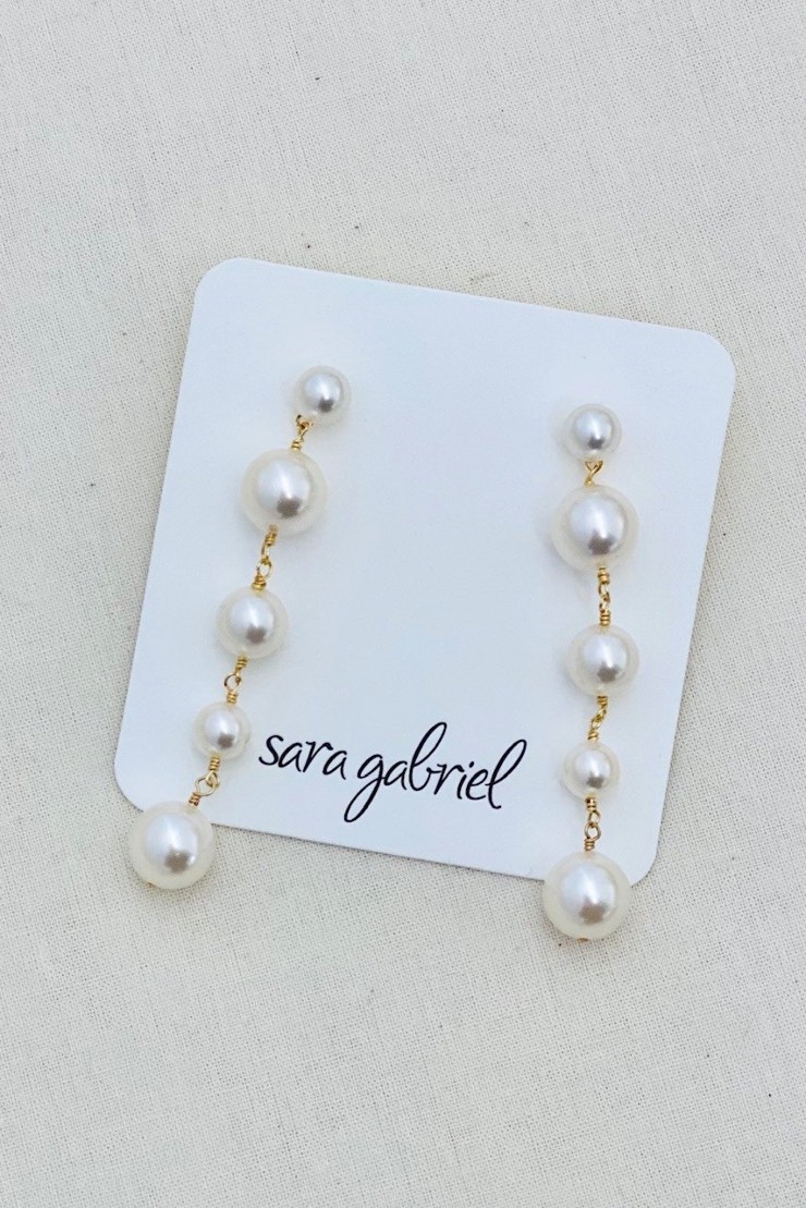 Sara Gabriel Dawson Earrings #1 default Pale Ivory picture