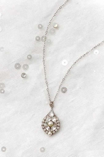 Sara Gabriel Michelle Necklace #1 default Clear/Pale Ivory thumbnail