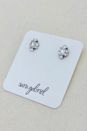 Sara Gabriel Dylan Earrings Mini $1 default Clear thumbnail