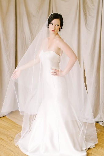 Sara Gabriel Stephanie Veil $0 default Pale Ivory thumbnail