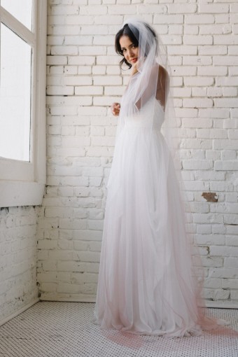 Sara Gabriel Constance Veil #0 default Pale Ivory/Blush thumbnail