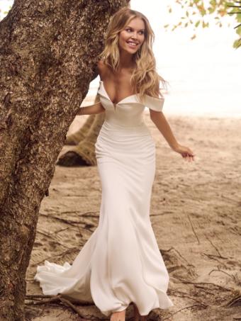 Rebecca Ingram Colby #1 Ivory (gown with Natural Illusion) thumbnail