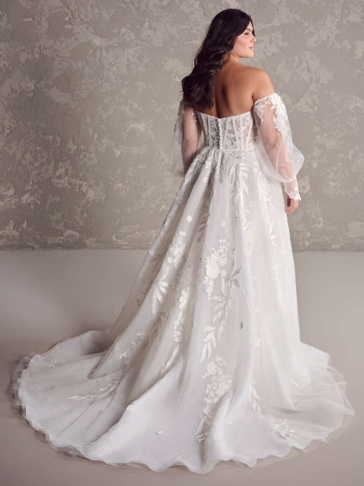 Sottero and Midgley Destin 24SS222 #5 default All Ivory (gown with Ivory Illusion) picture
