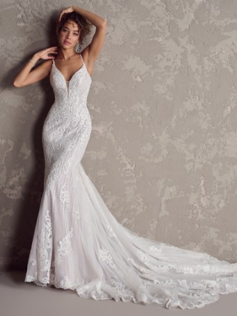 Sottero and Midgley Berlin 24SS233 #0 default All Ivory (gown with Ivory Illusion) thumbnail