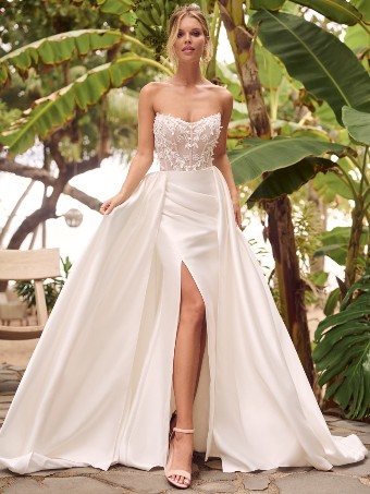 Rebecca Ingram Twyla 24RS197 $1 Ivory (gown with Natural Illusion) thumbnail