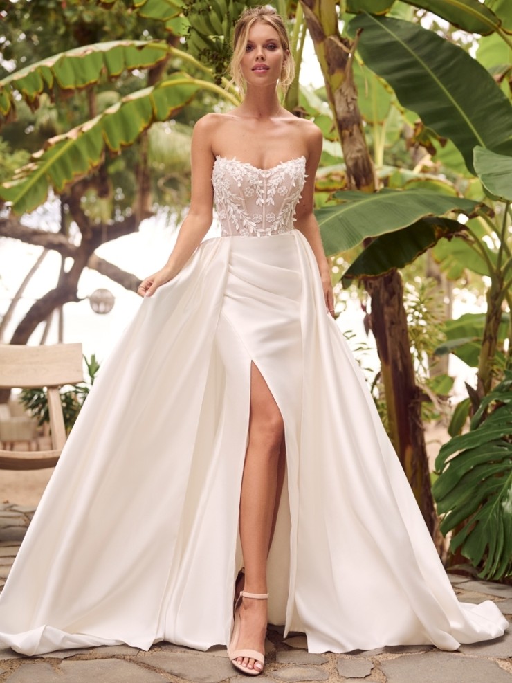 Rebecca Ingram Twyla 24RS197 #1 Ivory (gown with Natural Illusion) picture