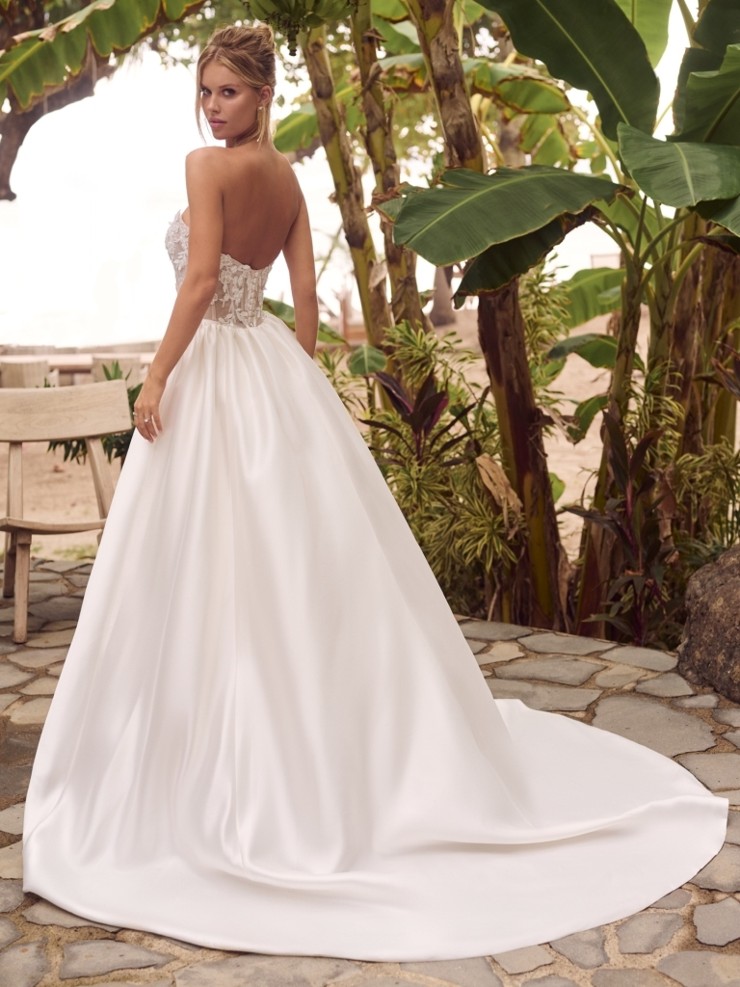 Rebecca Ingram Twyla 24RS197 #4 default Ivory (gown with Natural Illusion) picture