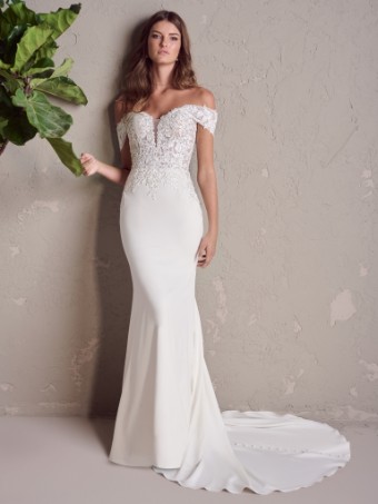 Rebecca Ingram Norma 24RS237 #0 default Ivory (gown with Natural Illusion) thumbnail
