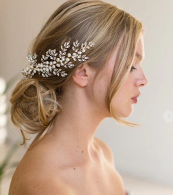 Brides & Hairpins Rumi Halo Comb #0 default Silver thumbnail