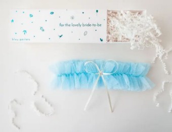 Faire Blue Tulle Garter - Bleu Garters - Faire #0 default Blue thumbnail