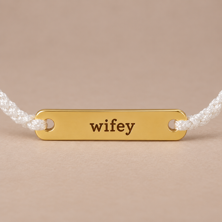 Santa Barbara Design Studio Wifey Bracelet - Santa Barbara Design Studio #2 White picture
