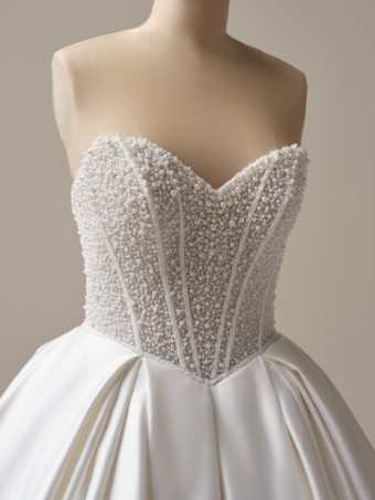 Maggie Sottero Tina 25MS261 #7 Ivory (gown with Natural Illusion) thumbnail