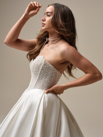 Maggie Sottero Tina 25MS261 #5 Ivory (gown with Natural Illusion) thumbnail