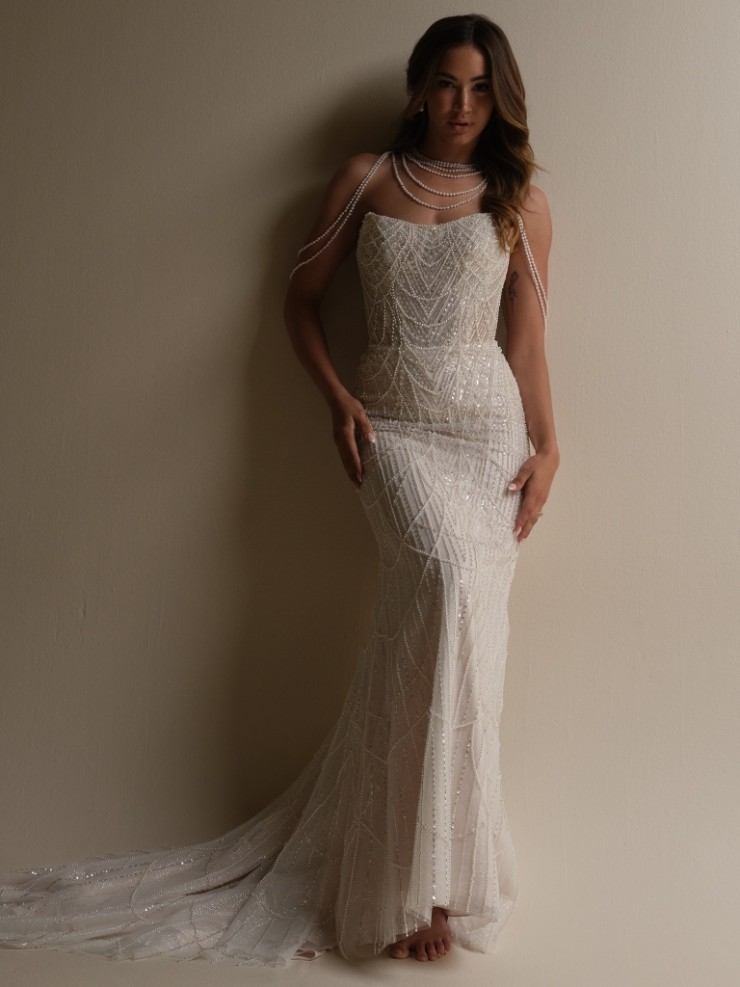 Sottero and Midgley Constance 25SS348 #0 default All Ivory (gown with Ivory Illusion) picture