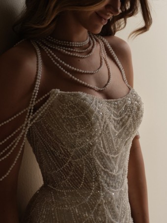 Sottero and Midgley Constance 25SS348 #1 All Ivory (gown with Ivory Illusion) thumbnail
