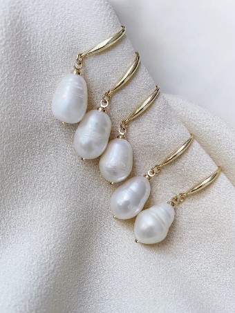 Olive & Piper Prado Pearl Drops #1 14K Gold Only thumbnail