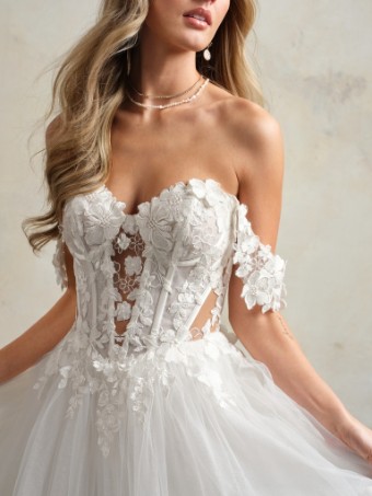 Maggie Sottero Angelette (Accessory - Detachable Cap Sleeves) - Maggie Sottero Angelette (Accessory - Detachable Cap Sleeves) - Maggie Sottero #0 default Ivory thumbnail