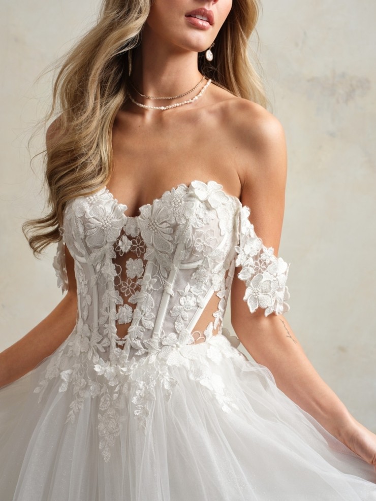 Maggie Sottero Angelette (Accessory - Detachable Cap Sleeves) - Maggie Sottero Angelette (Accessory - Detachable Cap Sleeves) - Maggie Sottero #0 default Ivory picture