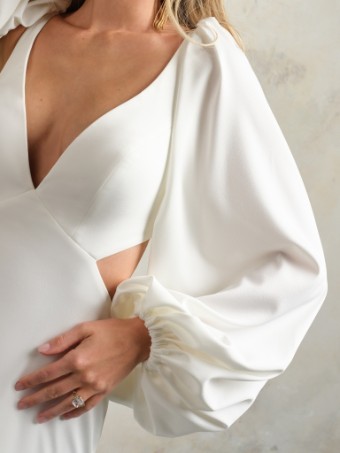 Rebecca Ingram Kelsey (Accessory - Detachable Sleeves - Crepe) Rebecca Ingram Kelsey (Accessory - Detachable Sleeves - Crepe) Rebecca Ingram #0 default Ivory thumbnail