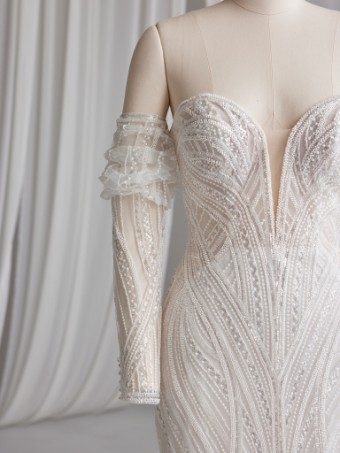Sottero and Midgley Positano Detachable Sleeves - Sottero & Midgley Positano Detachable Sleeves - Sottero & Midgley #0 default All Ivory thumbnail