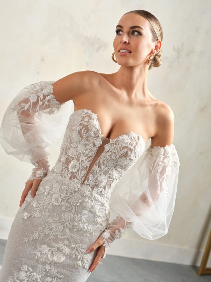 Sottero and Midgley Chesney Sleeves - Sottero & Midgley Chesney Sleeves - Sottero & Midgley #0 default All Ivory picture