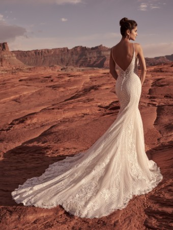 Sottero and Midgley Bailey 22SK903A01 #1 Ivory over Nude (gown with Natural Illusion) thumbnail