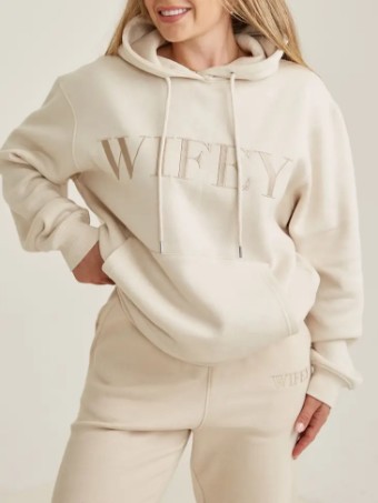 Six Stories Wifey Hoodie - Six Stories #0 default Champagne thumbnail