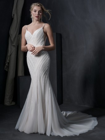 Sottero and Midgley Boston - 22SK985A01 (Raised Neckline) - Sottero & Midgley Boston - 22SK985A01 (Raised Neckline) - Sottero & Midgley #6 Ivory over Champagne (gown with Natural Illusion) thumbnail