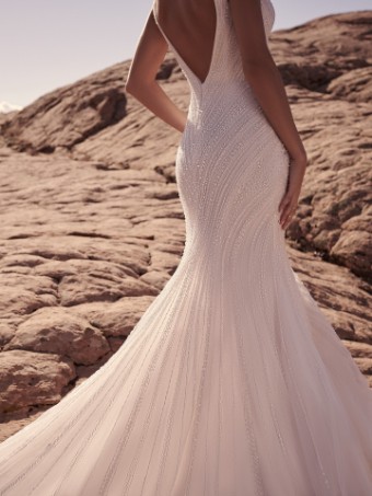 Sottero and Midgley Boston - 22SK985A01 (Raised Neckline) - Sottero & Midgley Boston - 22SK985A01 (Raised Neckline) - Sottero & Midgley #1 Ivory over Champagne (gown with Natural Illusion) thumbnail