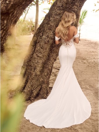 Rebecca Ingram Colby 24RS174 #2 default Ivory (gown with Natural Illusion) thumbnail