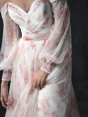 Sottero and Midgley Nerida 22SW992 $1 Pink Floral thumbnail