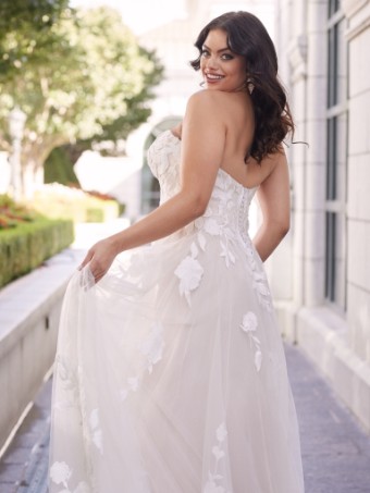 Rebecca Ingram Hattie Lane 22RT517A01 #8 Ivory over Misty Mauve (gown with Natural Illusion) thumbnail