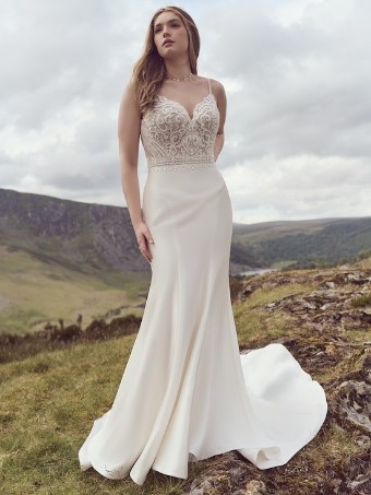Rebecca Ingram Lorraine Anne 23RS141 #0 default Ivory (gown with Natural Illusion) thumbnail