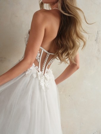 Maggie Sottero Angelette 24MC744 #3 Ivory (gown with Natural Illusion) thumbnail