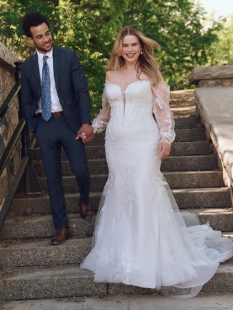 Maggie Sottero Benjie 25MB271 #10 All Ivory (gown with Ivory Illusion) thumbnail