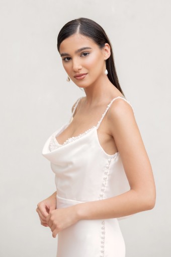Watters Garance Sleeveless 64307N #1 Ivory thumbnail