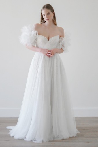 Watters Estrella with Sleeves 66424B #0 default Ivory/Nude thumbnail
