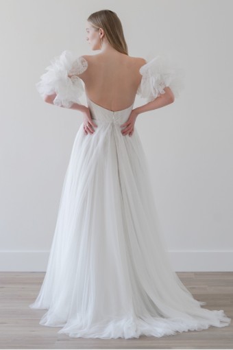 Watters Estrella with Sleeves 66424B #1 Ivory/Nude thumbnail