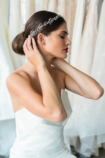 Brides & Hairpins Elara Style 1401 #0 default Silver thumbnail