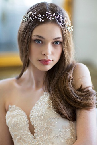 Brides & Hairpins Vitalia Style 133 #1 Gold thumbnail