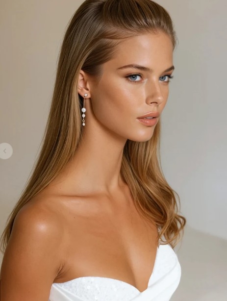 Brides & Hairpins Tansy Earrings #3 Gold picture