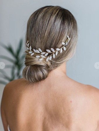 Brides & Hairpins Hestia Halo Comb #1 Gold thumbnail