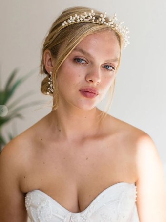 Brides & Hairpins Xylia Crown #2 default Silver thumbnail
